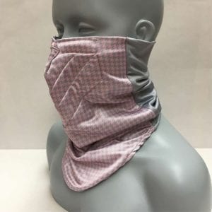 facegaiter MK3 - Houndstooth Pink/Grey